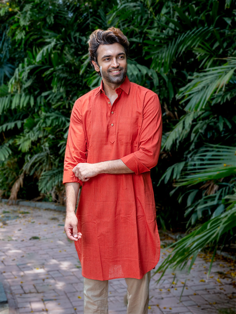 Festive Perfect Handwoven Khadi Kurta