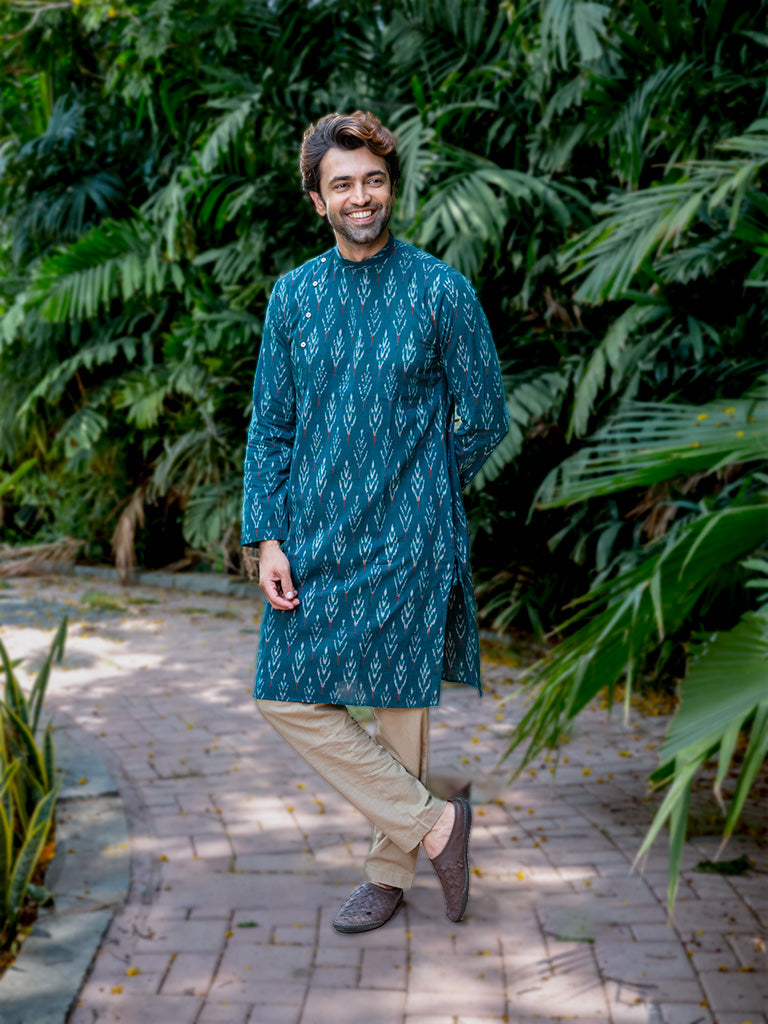 Handwoven Ikkat Traditional Kurta