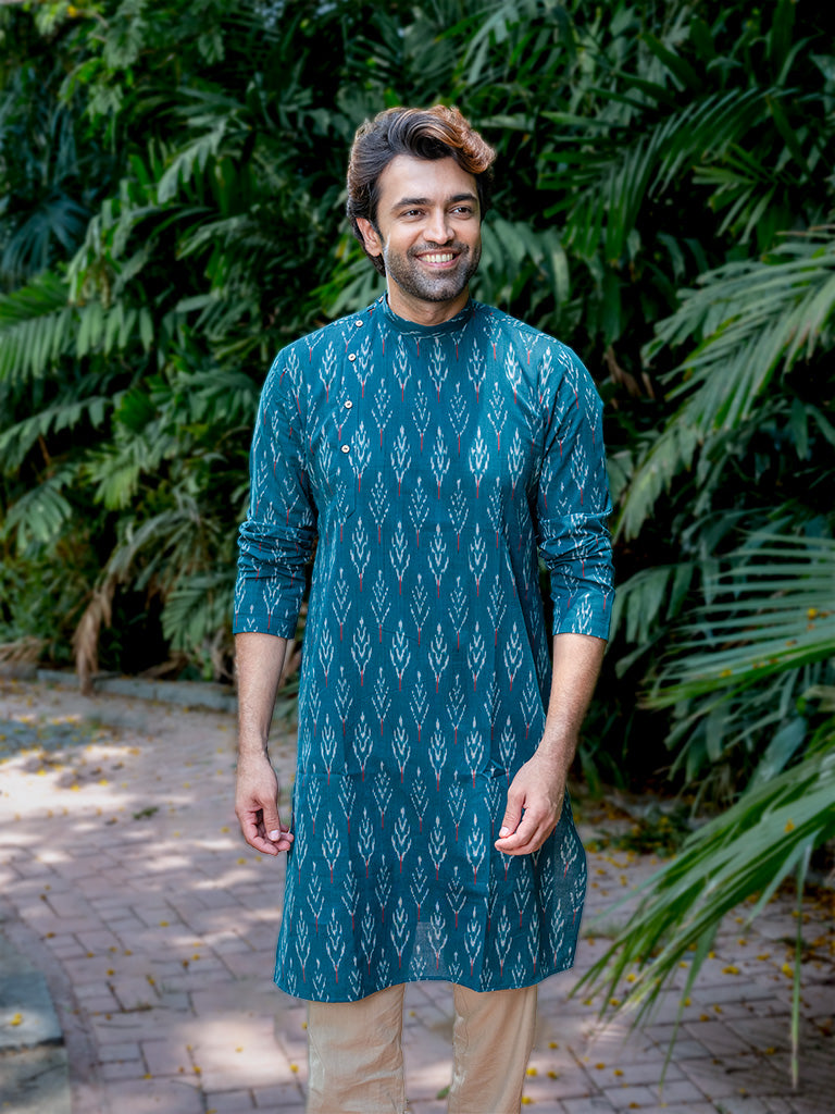 Handwoven Ikkat Traditional Kurta