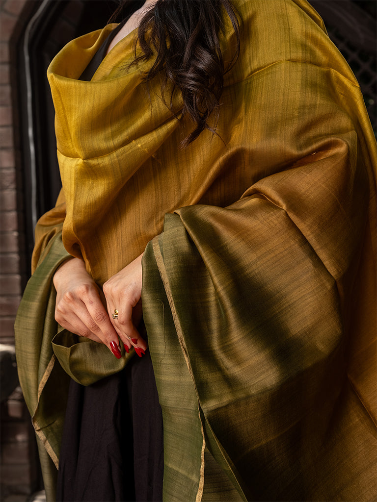 Brown-Gold Ombre Dupatta
