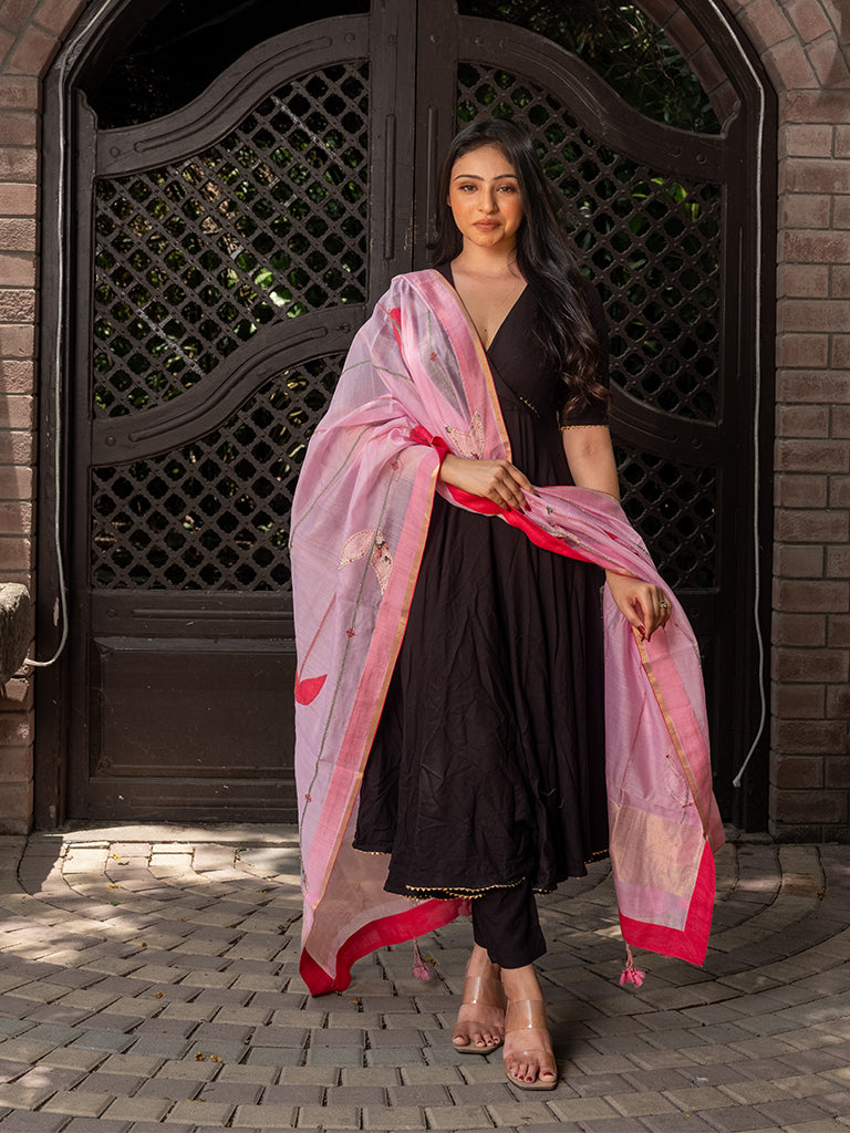 Patchwork With Hanging Tassels Dupatta