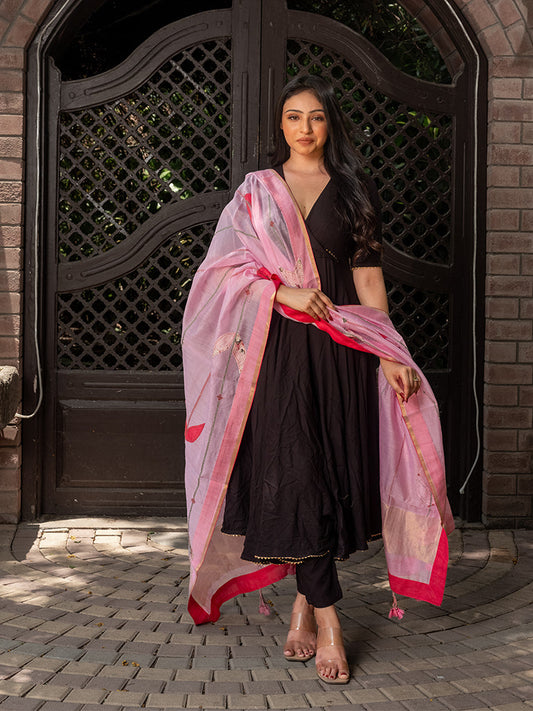 Patchwork With Hanging Tassels Dupatta