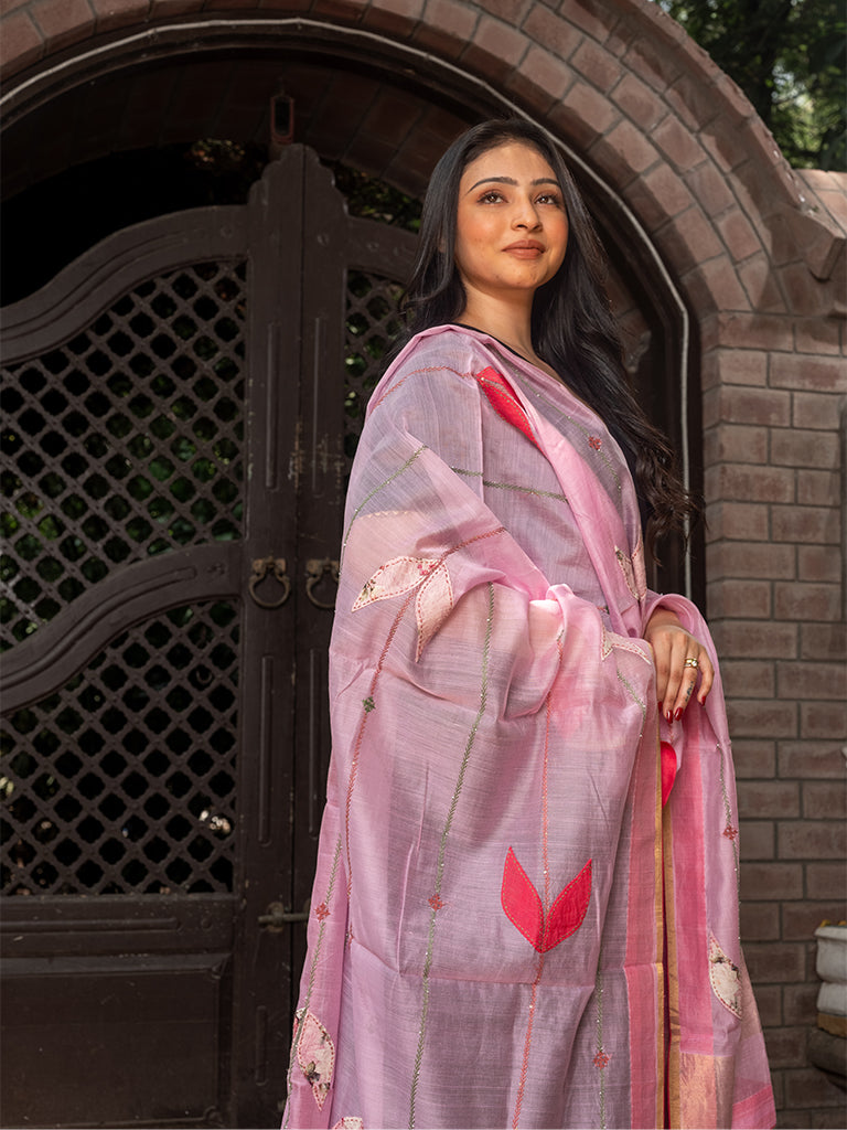 Patchwork With Hanging Tassels Dupatta