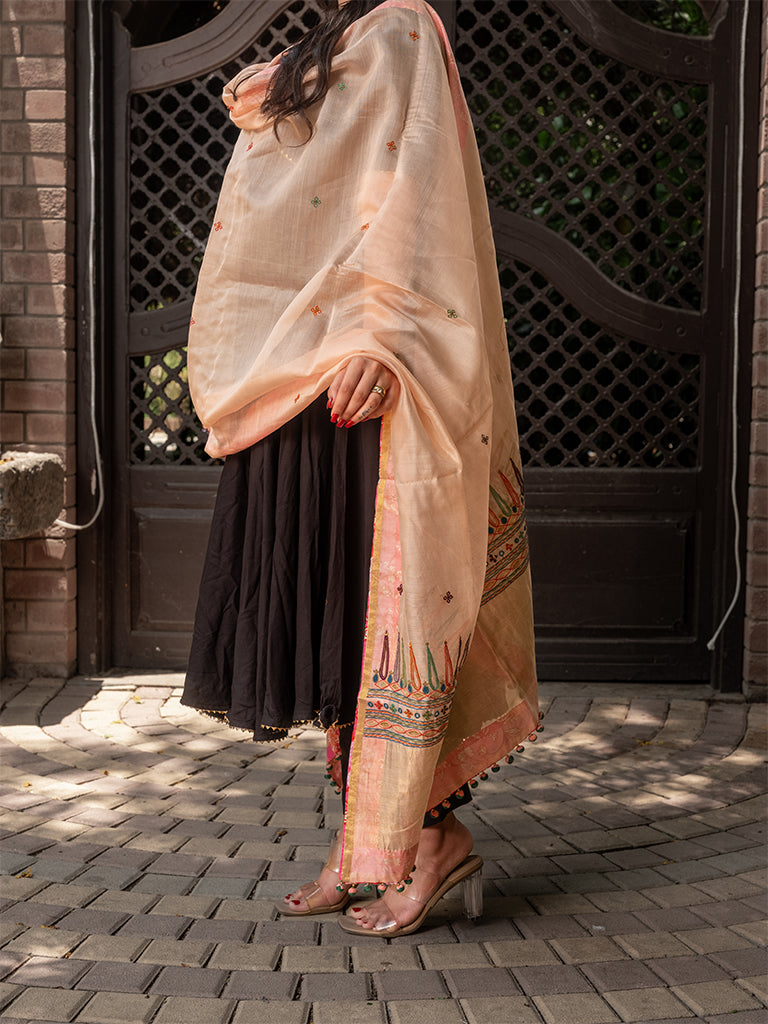 All-over Aari Hand-Embroidered Dupatta