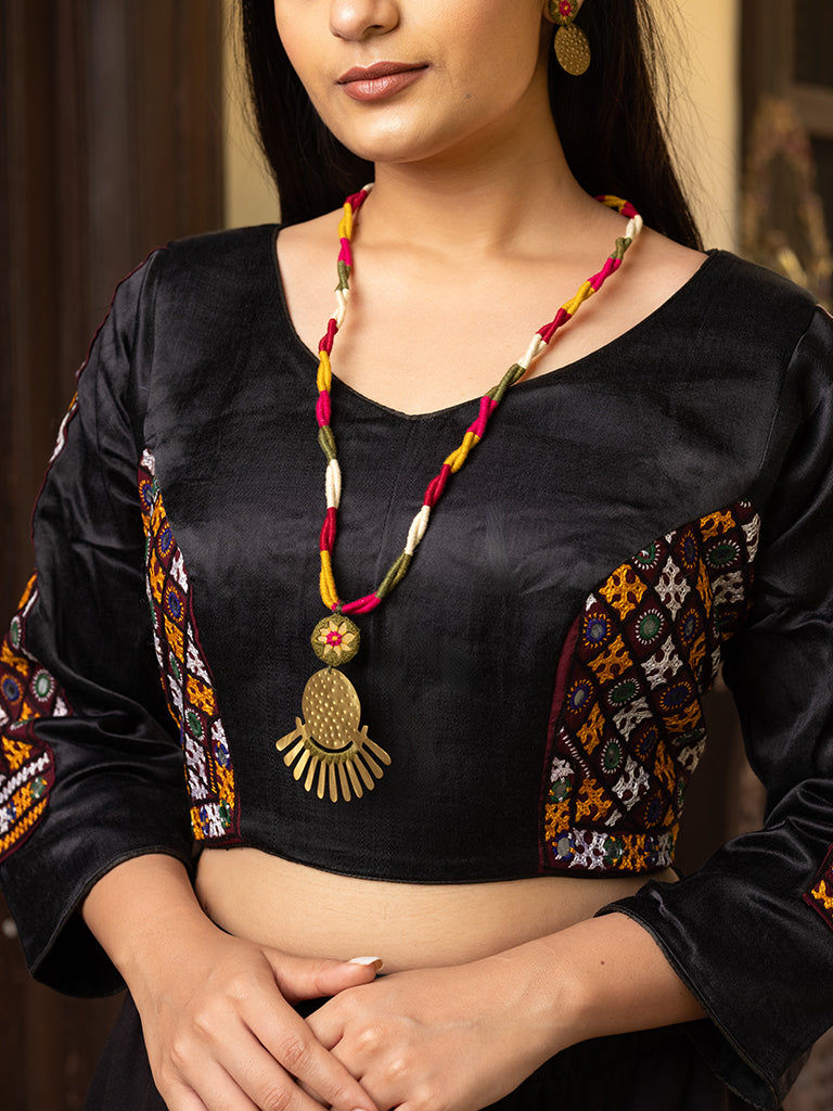 SunRise Multi Cording Brass Necklace Set