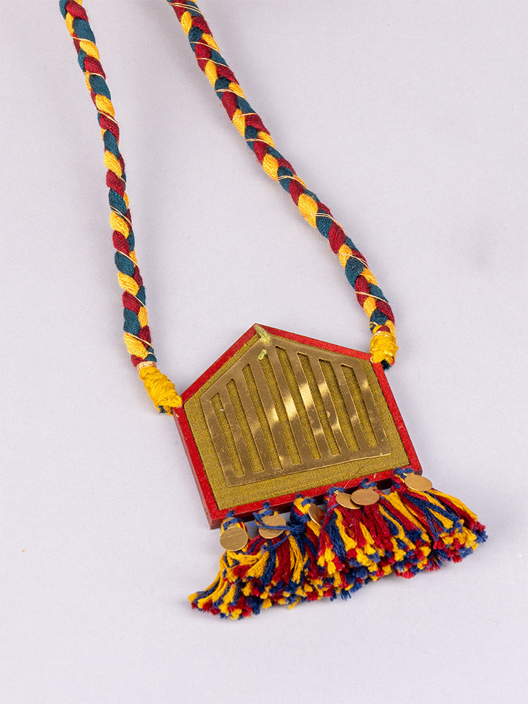 Pentagon Multi Thread Necklace Set