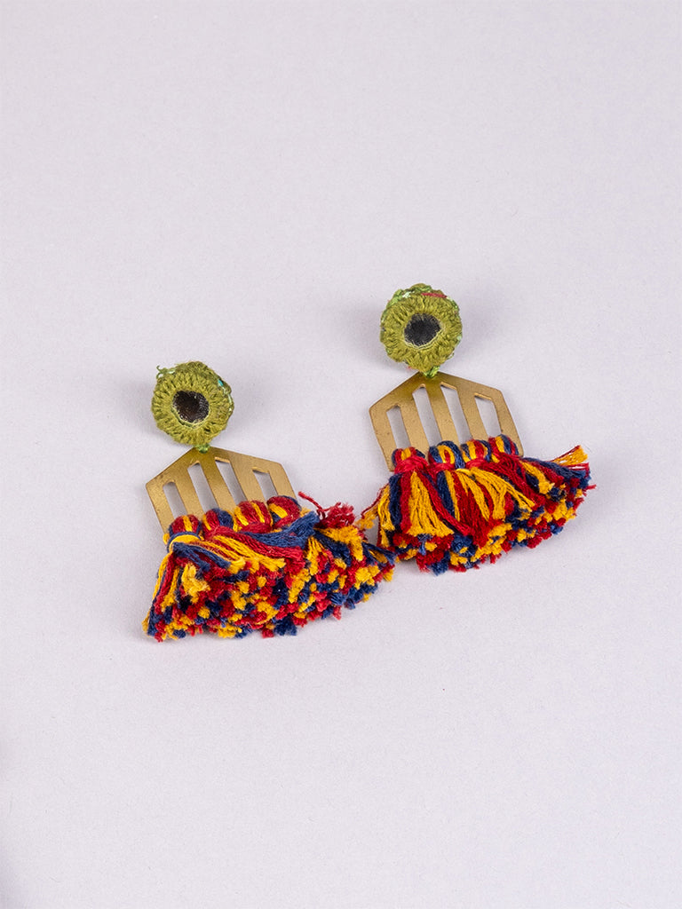 Pentagon Multi Thread Necklace Set
