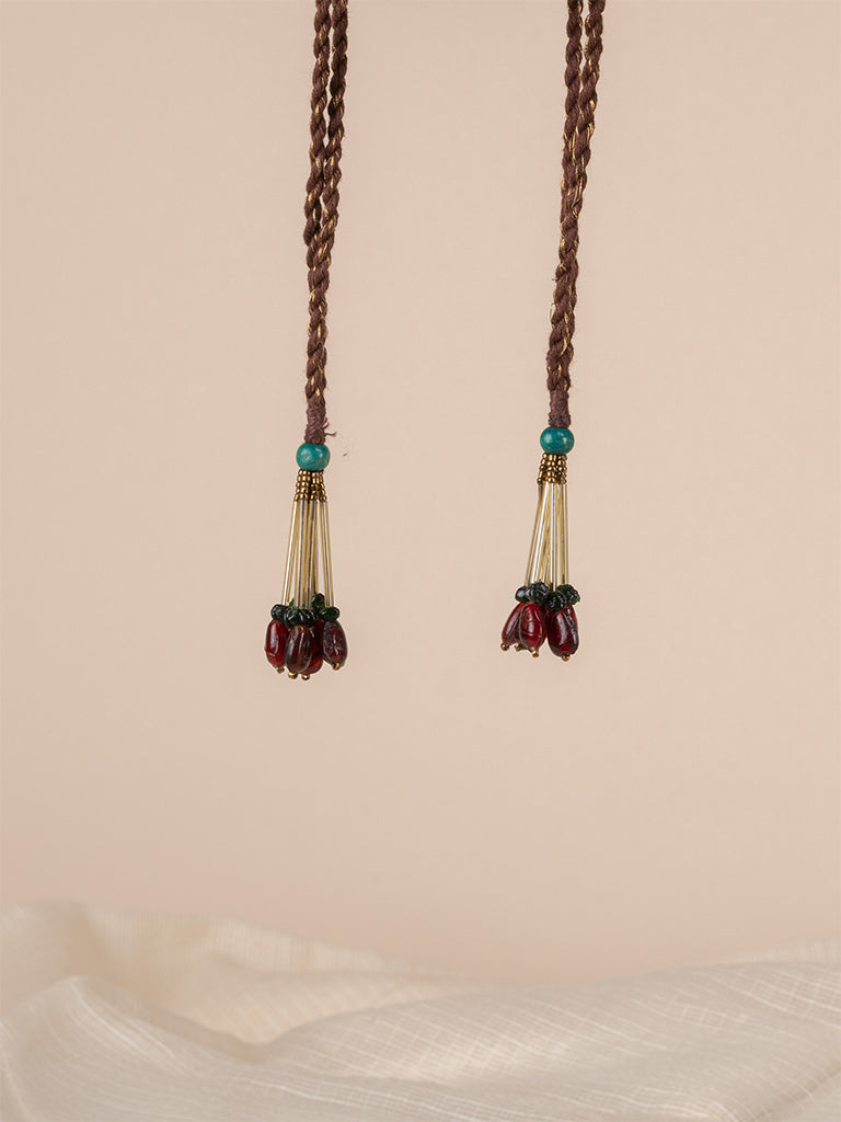 Pentagonal With Sujni Hanging Potli
