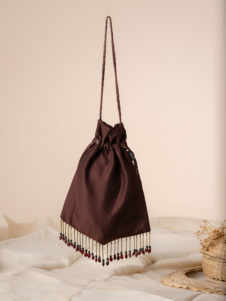 Pentagonal With Sujni Hanging Potli