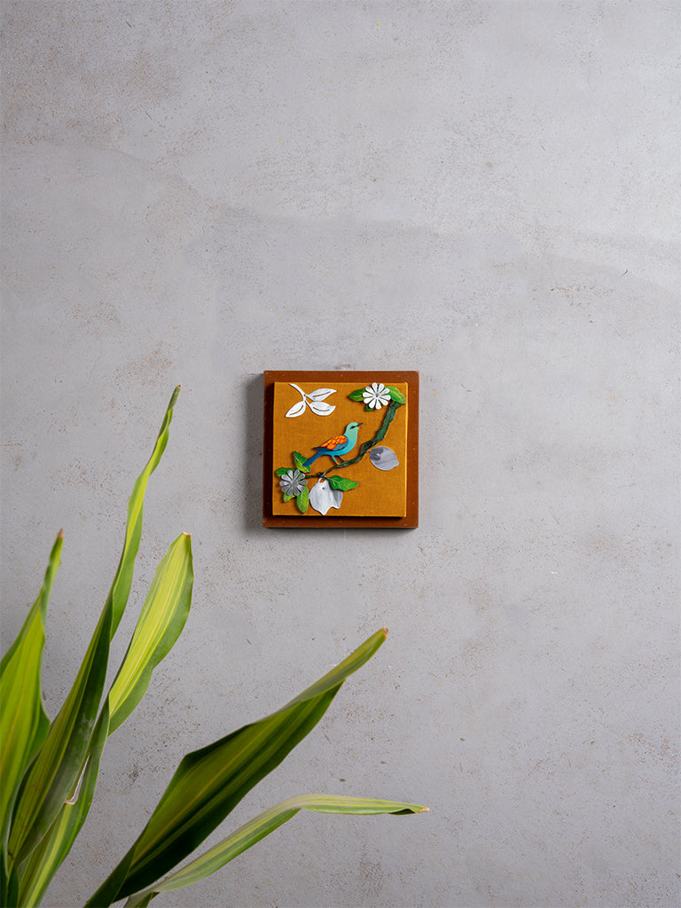 Bird With Lemon Wall Frame