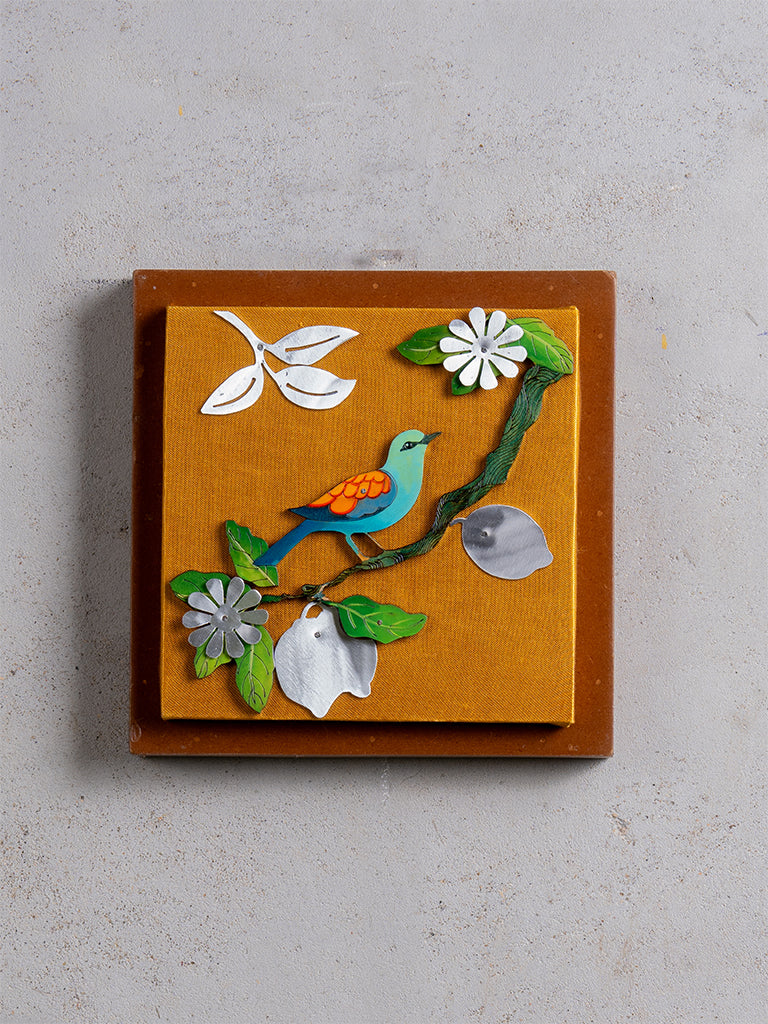 Bird With Lemon Wall Frame
