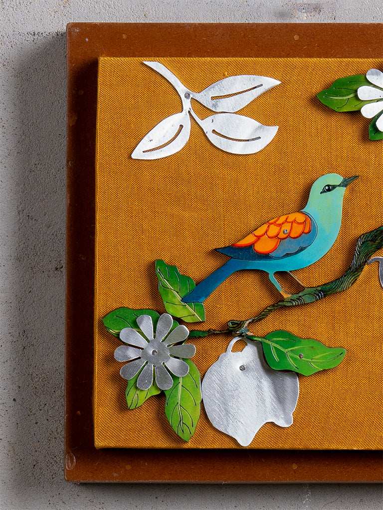 Bird With Lemon Wall Frame
