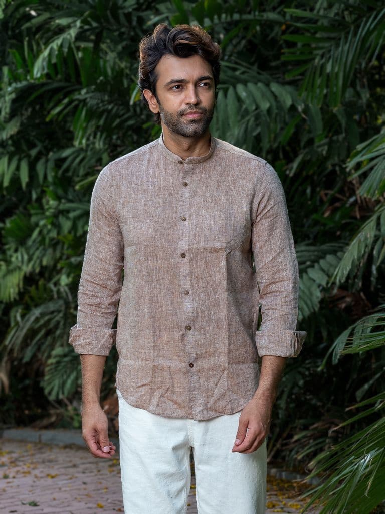 Handwoven Soft Linen Shirt