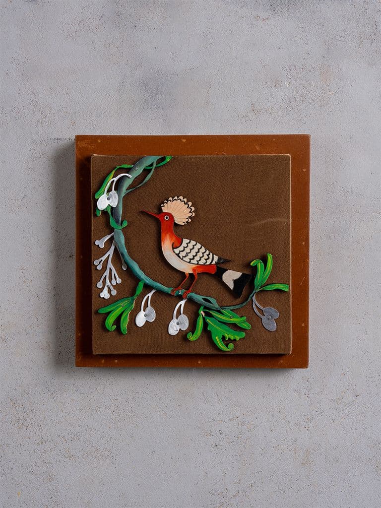 Bird With Jamun Wall Frame