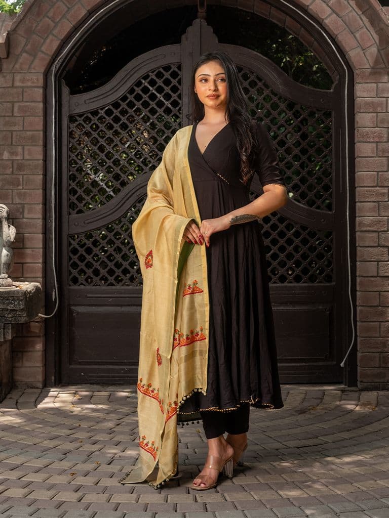 Cream Rabari Bharat Dupatta