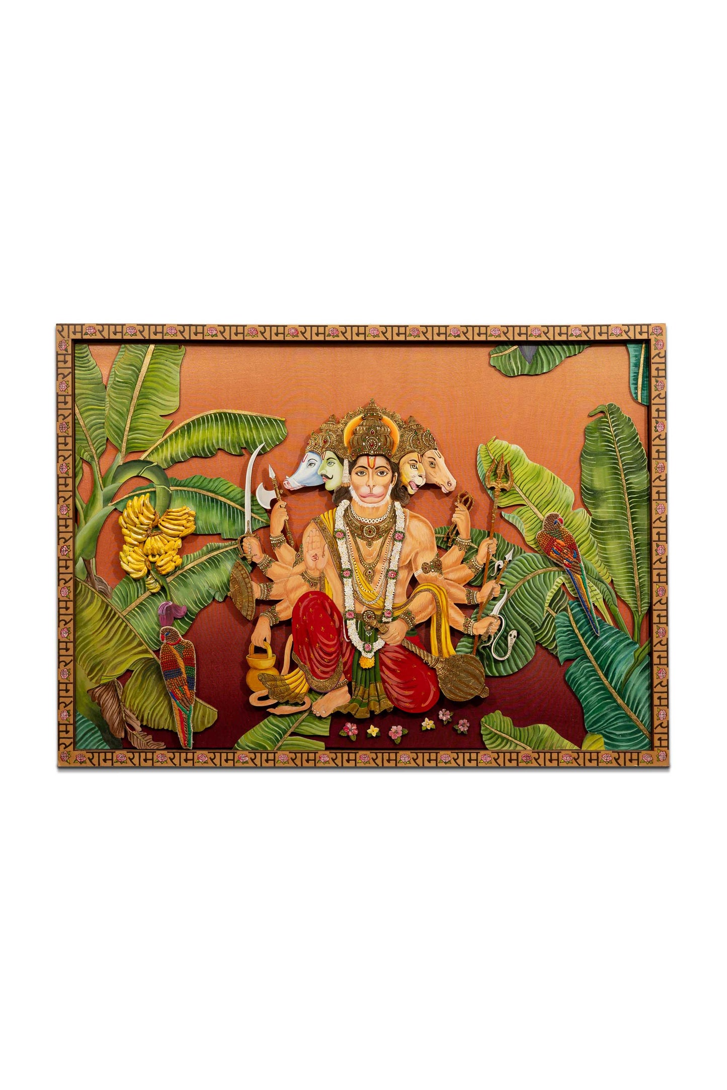 Panchmukhi Hanumanji Wall Frame
