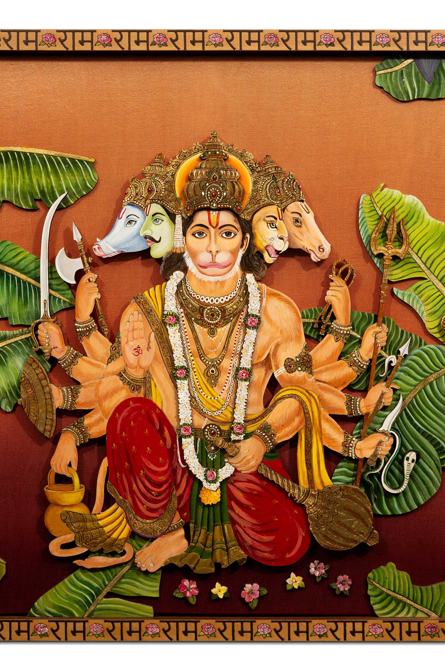 Panchmukhi Hanumanji Wall Frame