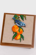 3D Sunfruit Perch Handpainted Decorative (7*7) Wall Frame