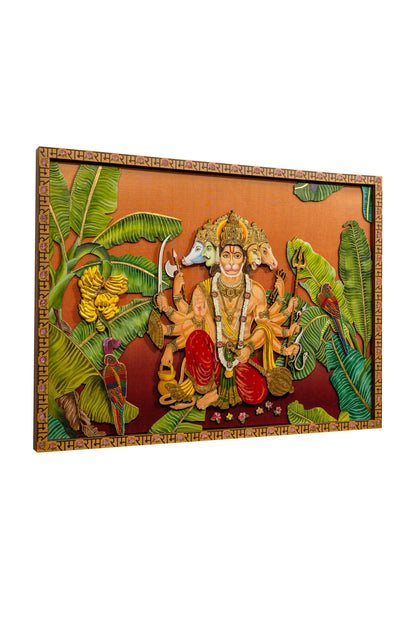 Panchmukhi Hanumanji Wall Frame