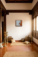 3D Apple Perch 7x7 Handpainted Decorative Wall Frame