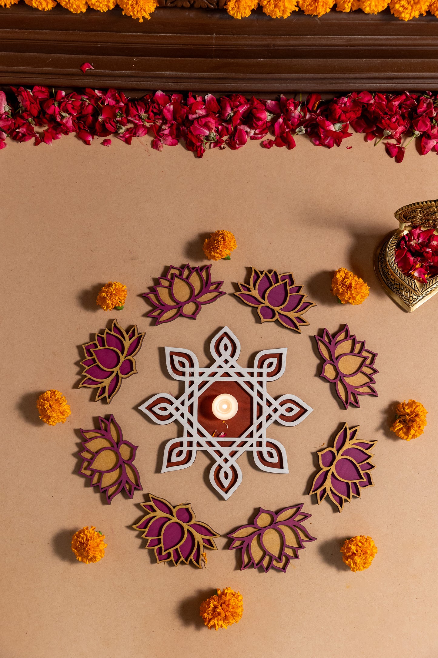 Kolam Kamal Rangoli