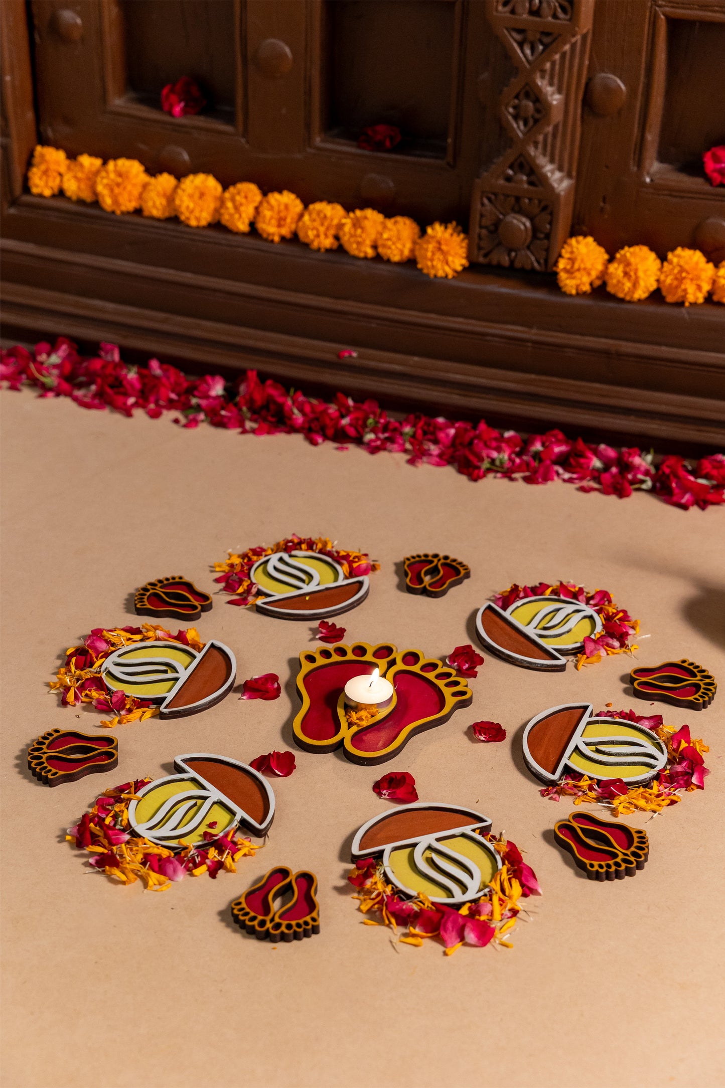 Mata Na Pagla Rangoli