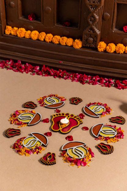 Mata Na Pagla Rangoli