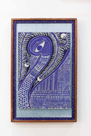 2D Raj Hans 12x19 Madhubani Handpainted Decorative Wall Frame
