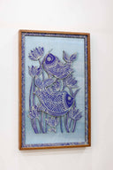 2D Jaal Jeevan 12x19 Madhubani Handpainted Decorative Wall Frame
