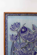 2D Jaal Jeevan 12x19 Madhubani Handpainted Decorative Wall Frame
