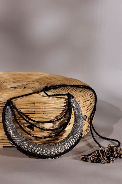 Black Half Moon Necklace