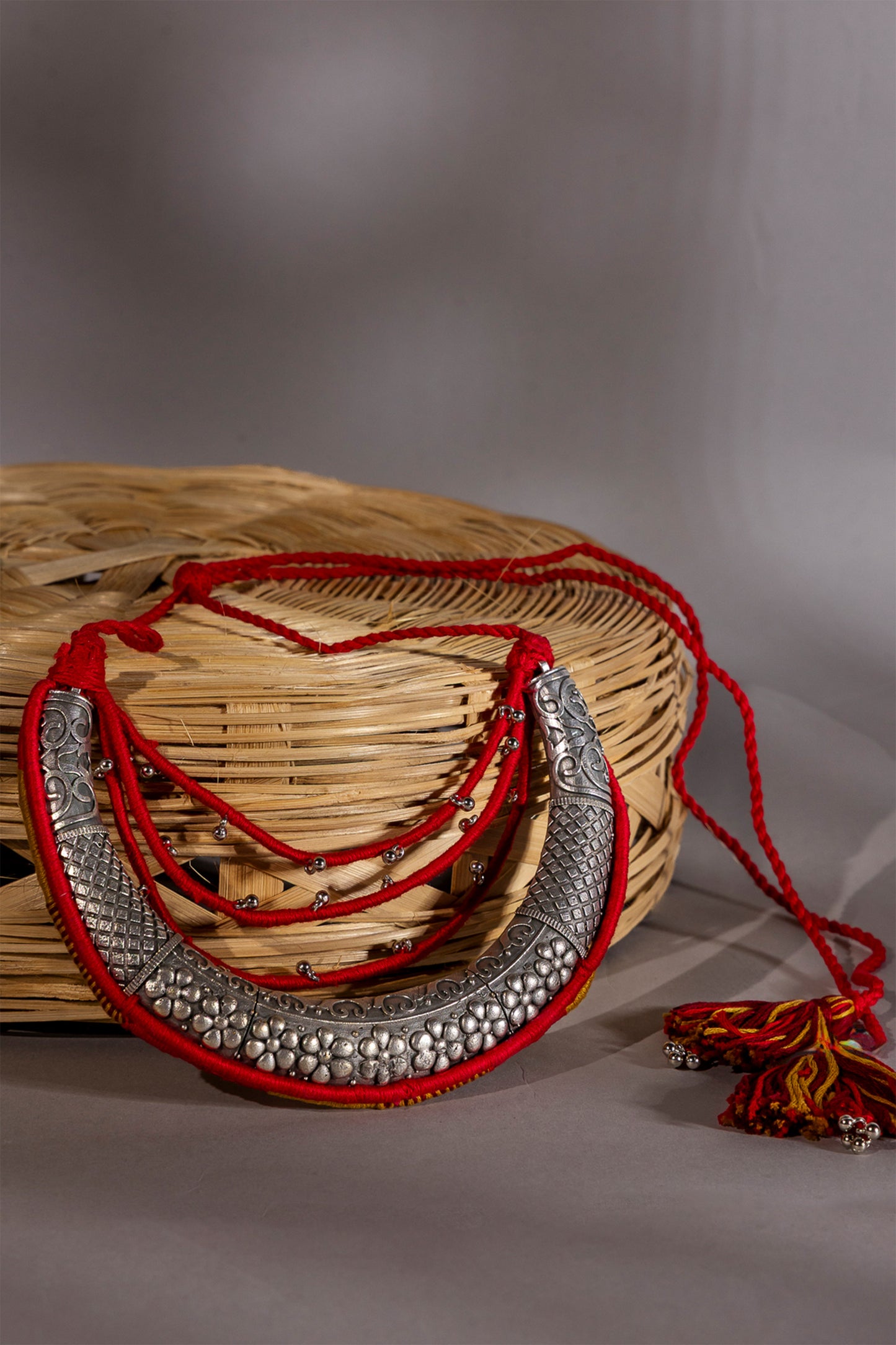 Red Half Moon Necklace