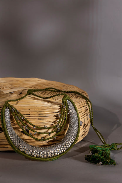 Green Half Moon Necklace