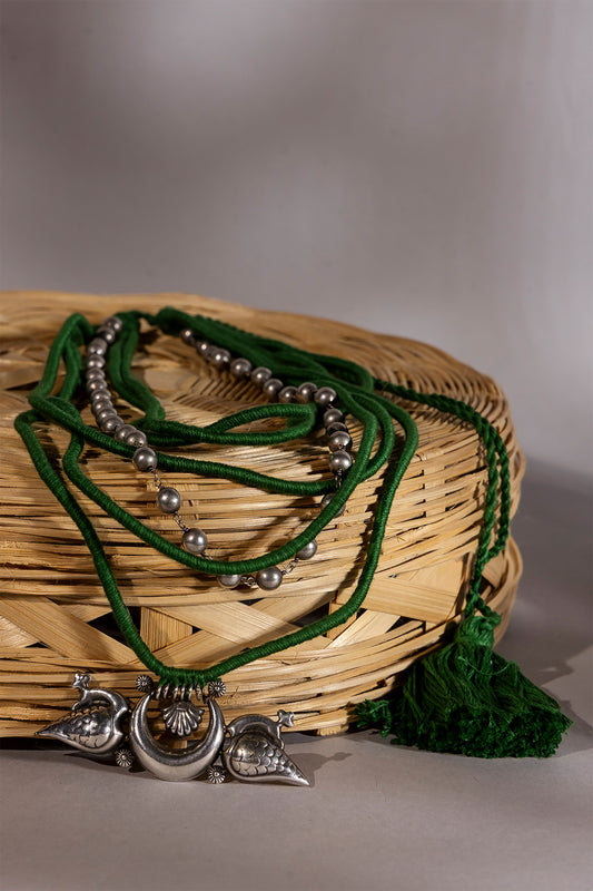 Green Layered Necklace