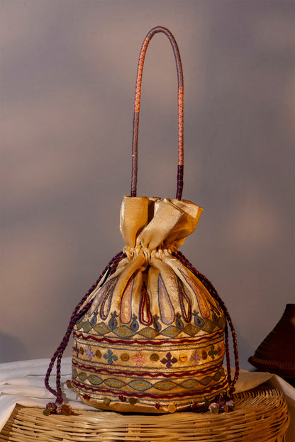 Ivory Kutchi Festiv Potli Bag