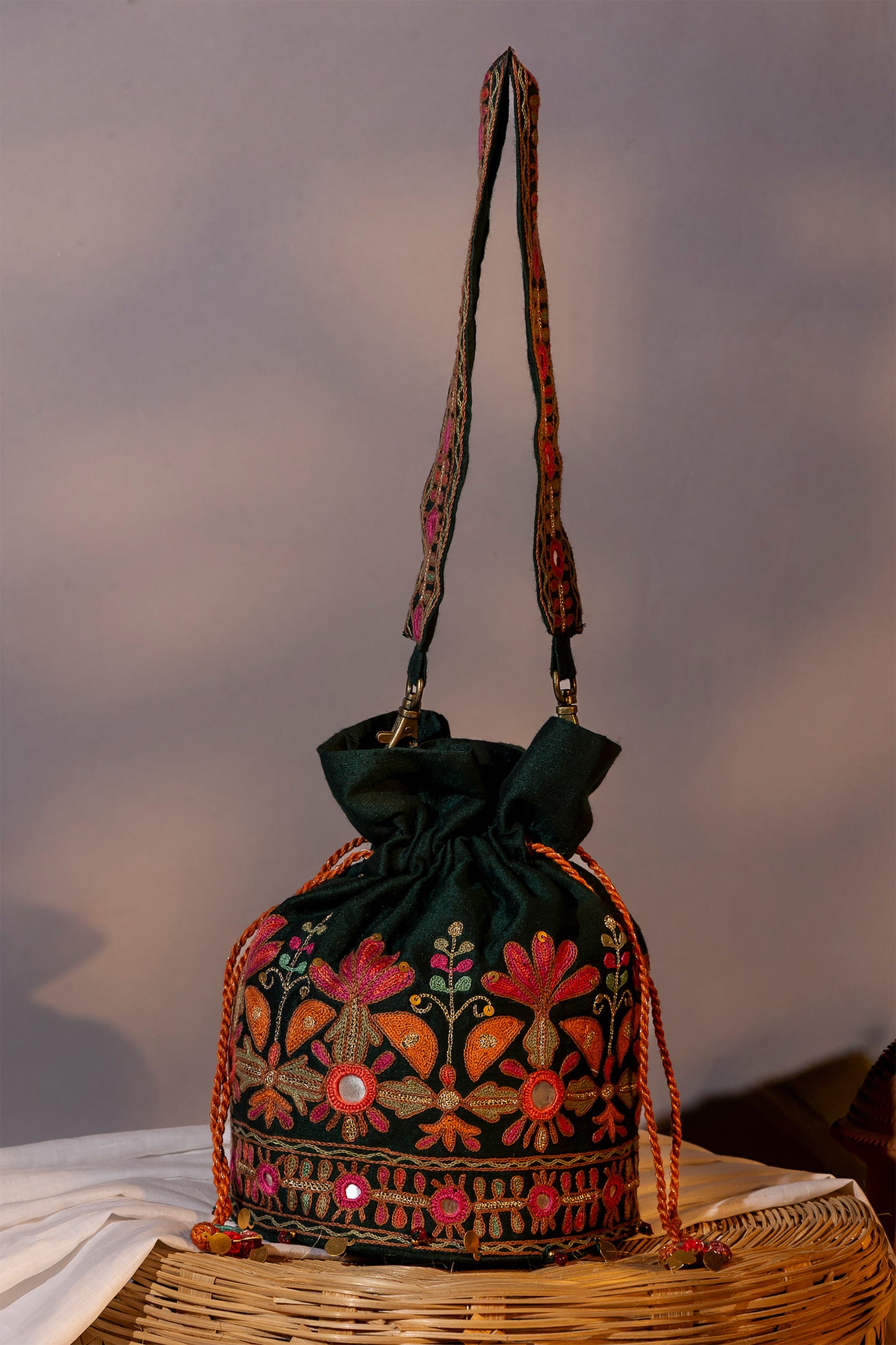 Green Garden Design Potli Bag