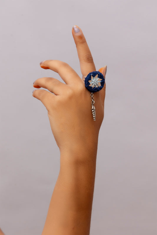 Blue Mirror Ring