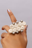 Ivory Thread Ball Ring