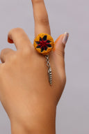 Mustard Mirror Ring