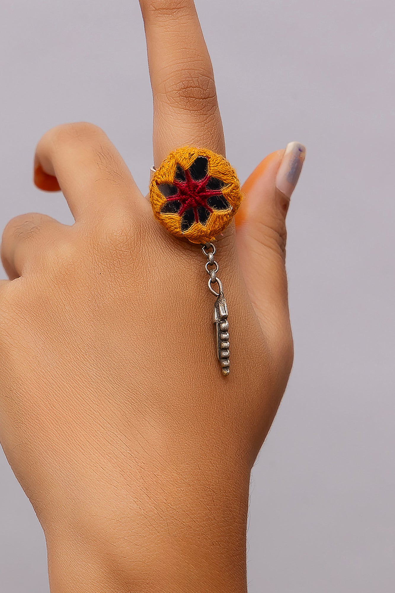Mustard Mirror Ring