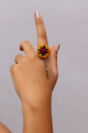 Mustard Mirror Ring