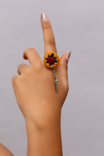 Mustard Mirror Ring