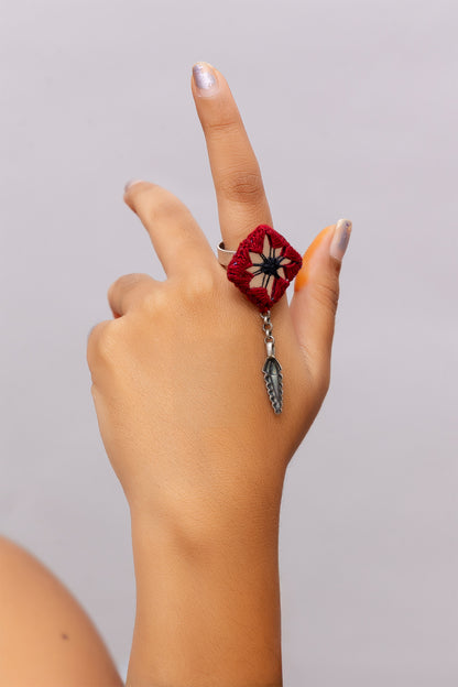Red Mirror Ring