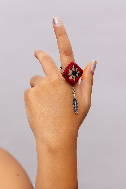 Red Mirror Ring