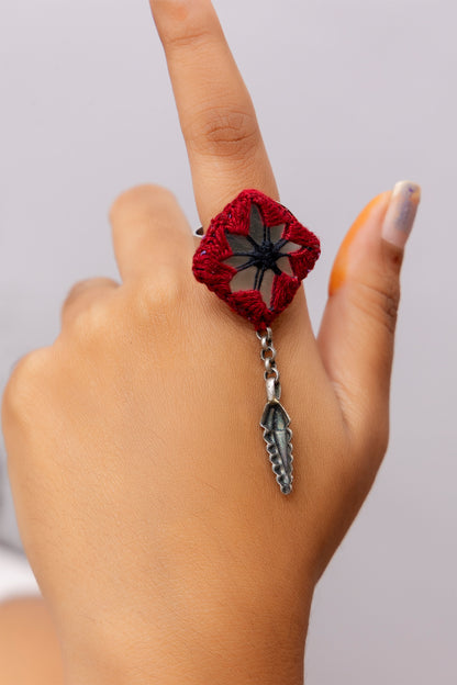 Red Mirror Ring