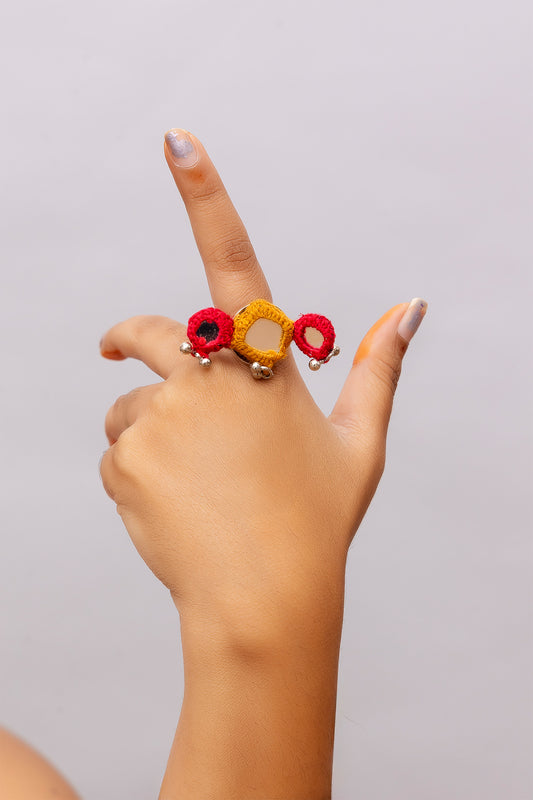 Mustard Multi Mirror Ring
