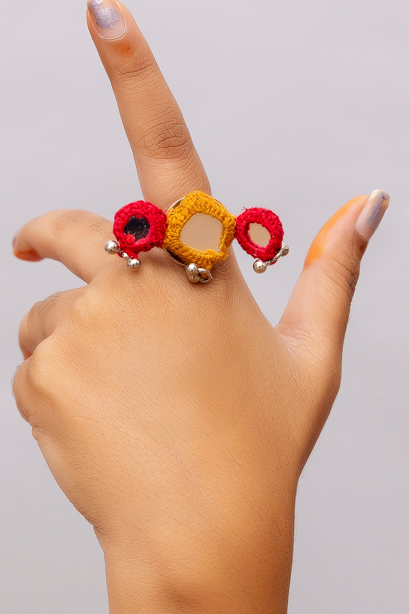 Mustard Multi Mirror Ring