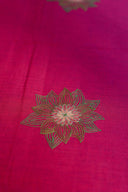 Pink & Peach Block Print Cotton Bedsheet with Hand Work | Craftroots