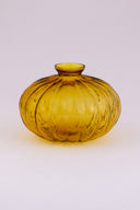 Amber Oval Glass Vase | Pumpkin Collection Decorative Vase by Craftroots