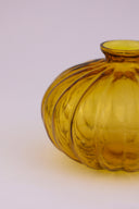 Amber Oval Glass Vase | Pumpkin Collection Decorative Vase by Craftroots
